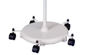 Five Caster Base For Use with #16100 and #15100 Lamp Beige Halogen Incandescent Exam Lights by Brewer Company  ID 200165